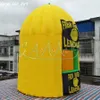 3m diamerer x 3.5m H Cabina de limón inflable Quiosco de limón personalizado Puesto de bebidas Espacio de vendedor para promoción de carpa de bebida de limón