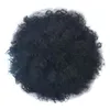 Bladerdeeg Afro Krullend Pruik Paardenstaart Trekkoord 8quot Hoge temperatuur Vezel Korte Afro Kinky Paardenstaart Clip in op synthetisch krullend haar B8150220