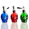 Colorful Skull Bone Hookah Wholesale Glass bongs Oil Burner Pipes Water Pipes Glass Pipe Oil Rigs Smoking Free Shipping