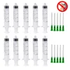 20 ml wegwerpbare plastic spuit met naald voor lab en meervoudig gebruikt injectie-tool, 1.5 inch 14g stompe tip doseernaald met Luer Lock