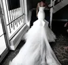 Hochwertige afrikanische Brautkleider Meerjungfrau One Shoulder Lace-up Back Garden Bride Brautkleider nach Maß Plus Size