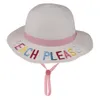 10 Styles Çocuk Kova Hat Strawhat Sunhat Summer Plaj Güneş Şapkası Kelime Kelime Kapakları Bebek Balıkçı Karikatür Çocuklar Plaj Bebek Şapkaları Shippi8985647