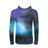 Erkek Hoodies Tişörtü Erkekler 3D Baskılı Galaxy Aurora Yıldızlı Ceket Kazak Eşofmanlar Sokak Giyinmek Ceket Harajuku Hombre