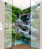 3D-Bodenbelag, Landschaft, Wasserfall, europäischer Retro-Teppich, 3D-Fototapete für Wohnzimmer, 3D-Bodenfliesen, selbstklebende Tapete
