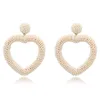 Europeiska och amerikanska örhängen smycken handgjorda charm kärlek ris pärlor slingrande hjärtformade vilda brudtärna bröllop