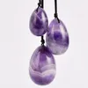 Natuurlijke Crystal Amethyst Quartz Yoni Eieren voor Vrouw Vagina Genezing Massage Crystal Natural Power Stone Yoni Egg Sex Toy