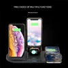 Dock station di ricarica rapida 4 in 1 per Apple Watch iPhone 11 Airpods Pro Caricabatterie wireless Qi da 15 W per Samsung S20 Ultra izeso