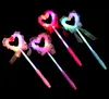 Tillverkare Sälj Lysande Fairy Sticks Flash Magic Wand Dance Performance Peach Heart Princess Stick Stand Lysous Toys