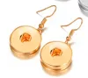 Snap Button Dangle Chandelier Earrings Ginger Interchangeable Noosa Jewelry fit 18mm DIY Buttons Alloy Earring for Sale