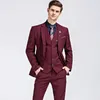 Abito da uomo d'affari verde personalizzato slim fit giacca + pantaloni + gilet Abiti da uomo belli Abiti da sposa per sposo di vendita calda primaverile