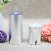 15ml/30ml/50ml argento lozione cosmetica bottiglia senz'aria portatile riutilizzabile pompa dispenser vuoto bottiglia all'ingrosso