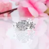 Wholesale-creative ring for Pandora 925 sterling silver CZ diamond glitter bouquet ring ladies fashion items with original box
