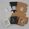 100 st hel pappers presentlåda Black Kraft Paper Packaging Boxhandmade Soap Box med WindowWhite Craft Candy Boxes 4 Size1430967