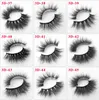 3D lösögonfransar Faux Mink Hår Ögonfransförlängning fransar Silk Protein Lash 81 stil Handgjorda för kvinnor