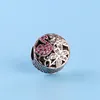 Clássico CZ Diamante Charm Beads para Pandora 925 Sterling Silver Diy Pulseira Frisada Senhoras Elegantes Pequenas Jóias Com Feriado de Caixa Original