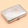 Newest Pretty Silver Stainless Steel Cigarette Storage Box Portable Container Holder Innovative Smoking Box Protective Shell Case Casing DHL