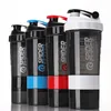 500 мл белкового шейкера Кубка 17 унций спортивные тренажеры 3 слоя BPA Shaker Water Bottle4556110