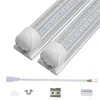 على شكل حرف V 2 قدم 3 أقدام تبريد باب Led أنابيب T8 أنابيب مدمجة ليد 18 واط 28 واط AC85-265V غطاء شفاف جانبين أضواء ليد