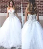 Glamorous Ball New A Line Robes Sweetheart Beadings Princess Tulle Lacet-up Bridal Robe en vente Applique de lacerie robes de mariée PPlique S