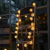 Globe Rattan Ball String Lights Goodia 13.8Fet 40 LED Ciepłe białe bajki lampy do salowych sypialni ślub świątecznych przyjęcia