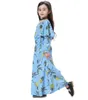 Dziewczyny Maxi Kwiatowe Suknie Dzieci Długie Muzułmanie Cheongsam Dziecko Czeski Party Dress Beach Casual Dress Princess Długim Rękawem Suknie Wieczorowe B5868