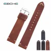 Eache Handmade Wax Oil Skin Watch Straps Vintage Genuine Leather Watchband Calfskin Watch Straps Different Colors 18mm 20mm 22mm T243o