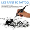 Ny tatueringspenna Rotary Tattoo Gun Shader Liner Electric Needle Machine RCA Power Cable Motor Tattoo For Tattooist Tattooing