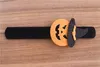 Halloween Pops Ring Cloth Pat Circle Pat Bracelet Pumpkin Spider Skull Ghost Pat Circle Bracelet Kids Halloween Gift