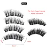 4 Magnetic Eyelashes Extension Natural False Eyelash 4 magnets Reusable 3D Magnetic Handmade Fake Eye Lashes Makeup Tools