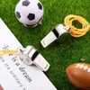 Sportypro Whistle - Verstelbare metalen legering met verwijderbare lanyard voor coaches, scheidsrechters en noodsituaties