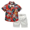 Ropa de diseñador para niños Camisas con lazo floral para niños Pantalones cortos 2PCS Conjuntos de manga corta para niños pequeños Ropa de verano para niños 6 diseños al por mayor DHW3639