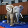 Desempenho exterior desempenho inflável elefante ar soprado mascote gigante elefante cinzento para jardim zoológico e show de circo