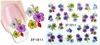 Manicure Water Transfer Sticker, Flower Cat Sticker, Applique Terminal Decoration, Bulk.A874