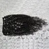 14" 16" 18" 20" 22" 24" Kinky Curly Clip In Human Hair Extensions 4B 4C Brazilian Human Natural Hair 3B 3C Clip Ins 100g 8st