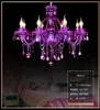 european style purple crystal chandelier european doublelayer large crystal lamp bar kt creative personality crystal chandelier286s