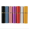 7 kleuren 5cc gladde aluminium parfumfles 5 ml hervulbare parfum verstuiver reizen flessen geur glazen spray flessen thuis geuren