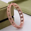 Fashion-Titanium steel love punk bracelet with hollow style and diamond for Women wedding jewelry Hot Sale Free Shipping PS5248