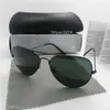 Wholesale-High Quality Glass Lens Brands Sunglasses Men Women Sunglasses Vintage Eyewear Flat 12 Color Mirror UV400 Wholesale Pilot Box Case