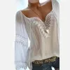 5xl white lace blouse
