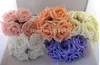 Freier Verschiffen Großverkauf 6.5cm Farbe Elfenbein EVA Rose Blumen-Blumenstrauß / Drahtschaft / Hochzeit Blume (72pcs / Lot) 0267001005