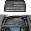 Frente Negra sombra de malha de isolamento telhado Líquido (US Flag) Para Jeep Wrangler JL 2018+ 2 ou 4 portas Auto Acessórios Exterior