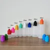 60ml 100ml 120ml Electronics ecig liquid bottles plastic dropper translucent pe empty e juice bottle colorful child proof caps long thin dropper tips