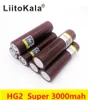 HG2 18650 3.7V 3000MAH ficklampa uppladdningsbart batteri, hög effekt och hög urladdning, 30a stor kapacitet, mest populära.