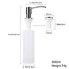 Bathroom Kitchen Soap Dispenser For Sink Detergent Hand Wash Sanitizer Dispenser Pump Stainless Steel Head XB1