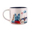 Capacité de 14 oz en céramique Starbucks City Mug France Cities Top top tasse avec boîte d'origine Paris City290c