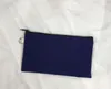Blank canvas zipper Pencil cases pen pouches cotton cosmetic Bags makeup bags Mobile phone clutch-bag 14 colors SN72