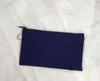 Leere Leinwand mit Reißverschluss, Federmäppchen, Stiftetuis, Kosmetiktaschen aus Baumwolle, Make-up-Taschen, Handy-Clutch-Tasche, 14 Farben, SN72