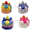 Kawaii jumbo colorido estilos diferentes estilos de morango bolo de veado bolo mole perfume lento simulação de ventilação de ventilação unicorn bolo infantil brinquedo1673024