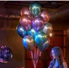 12 inç Metal Balon Düğün Dekor Parti Balonları Mutlu Doğum Günü Lateks Metal Krom Balon 50 adet / grup