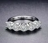 YHAMNI 925 Silver Engagement Wedding Rings for Women Clear CZ Zircon Jewelry Gift Bijoux Bague Size 5 6 7 8 9 10 11 12 LRH066